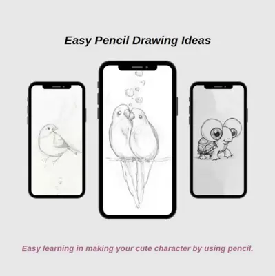 Easy Pencil Drawing Ideas android App screenshot 0